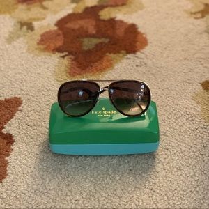 Kate Spade Tortoise Aviator-style Sunglasses